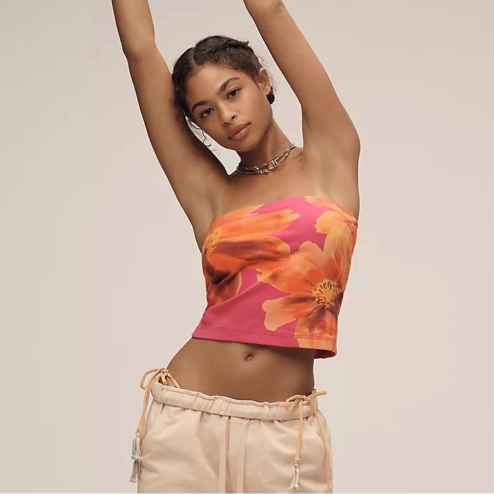 Anthropologie The Sunny Strapless Tube Top by Pilcro size M